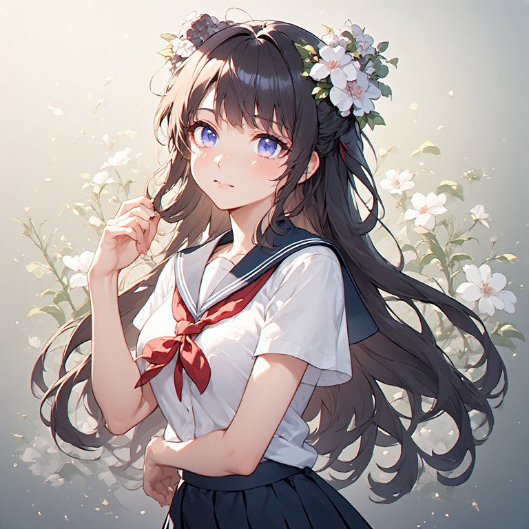 Cover art for The Girl with the Headphones, a slice of life scenario on AI Dungeon