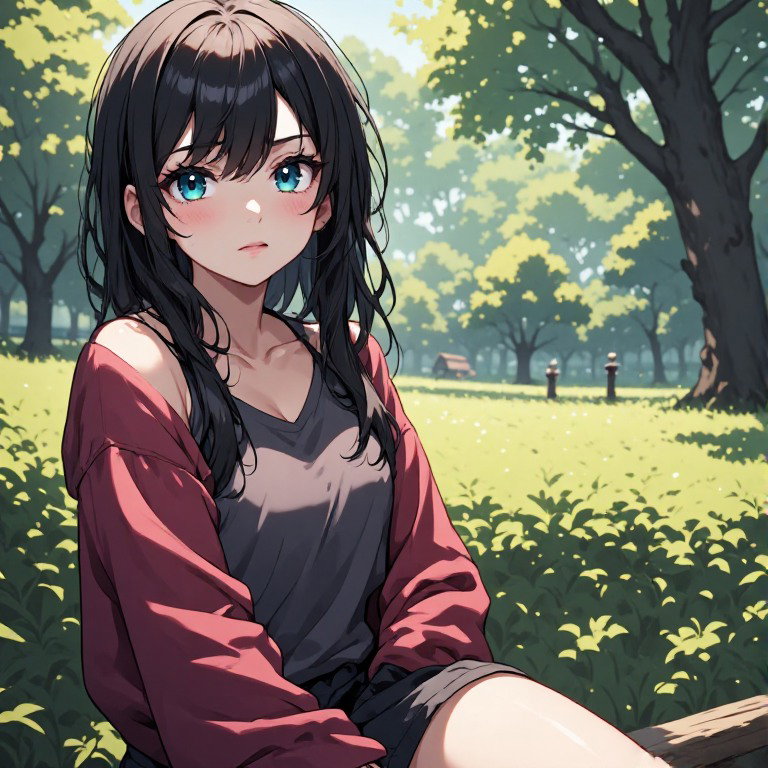Cover art for Approaching someone in the park, a romance scenario on AI Dungeon