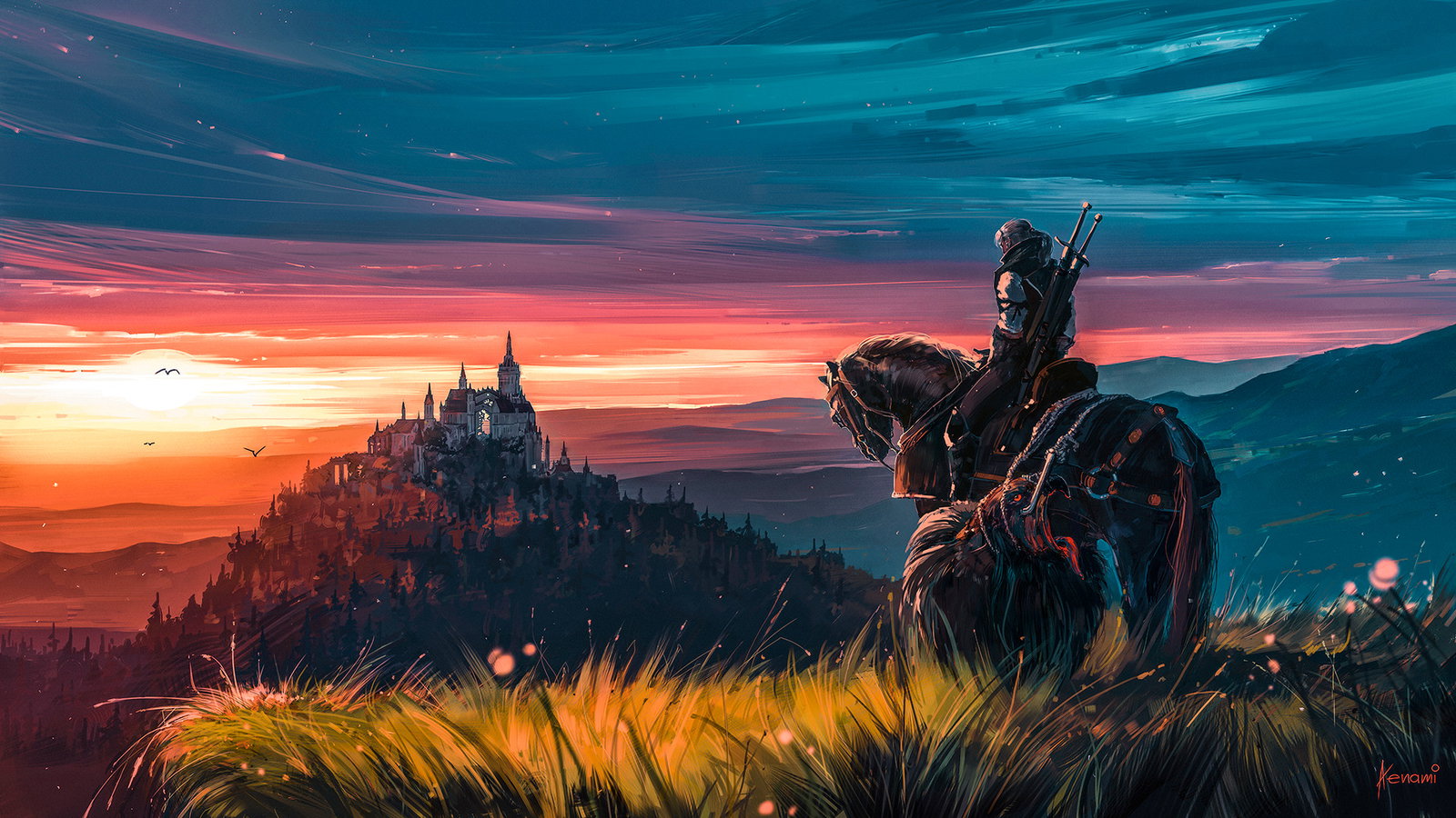 Cover art for The Witcher: A Path Through the Continent, a witcher scenario on AI Dungeon