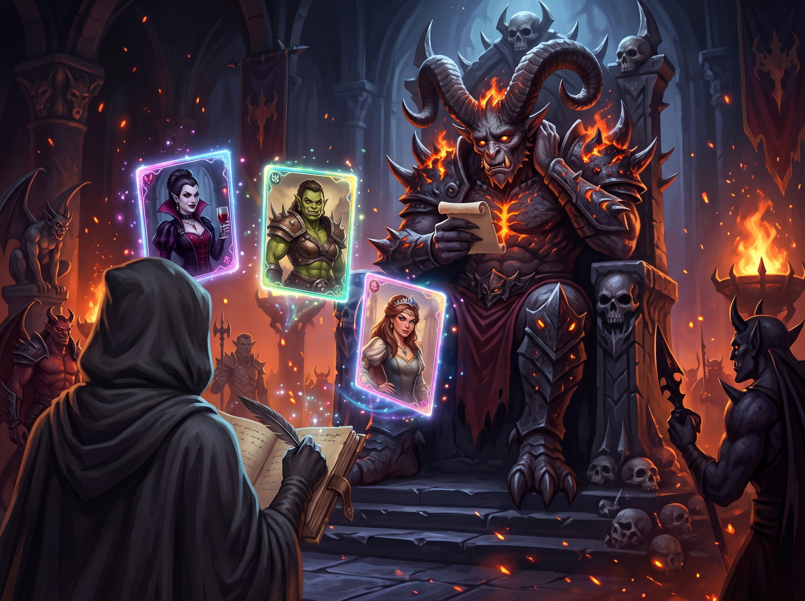 Cover art for The Demon King's Matchmaker, a romance scenario on AI Dungeon