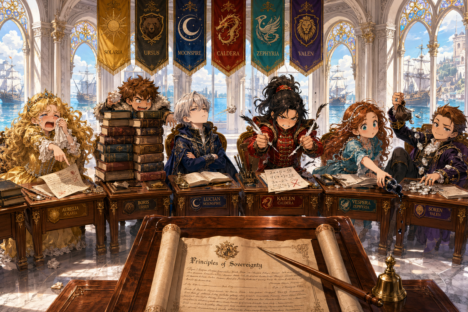 Cover art for The Concord Academy: Royal Babysitter, a fantasy scenario on AI Dungeon