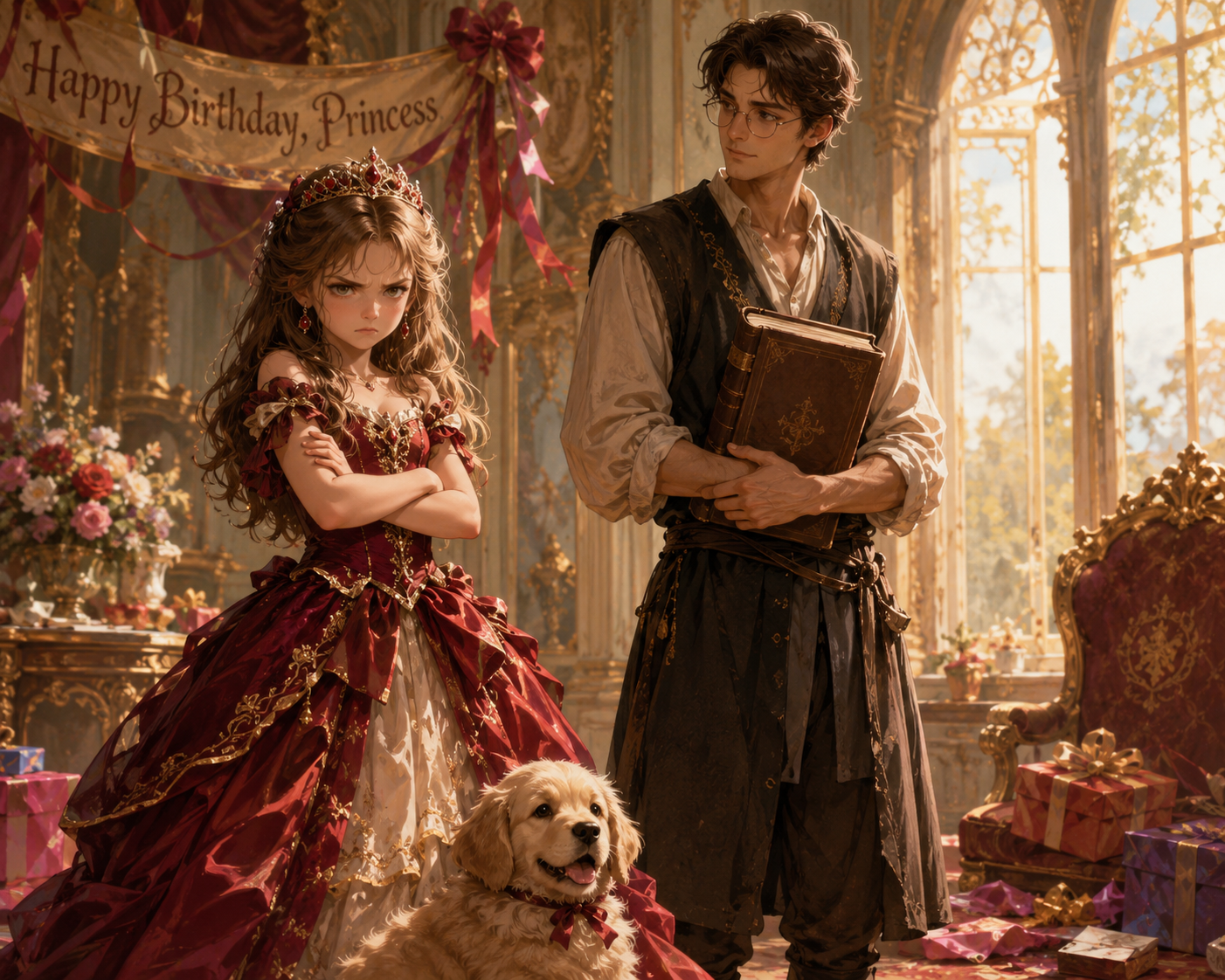 Cover art for Tutor the Royal Progidy, a fantasy scenario on AI Dungeon