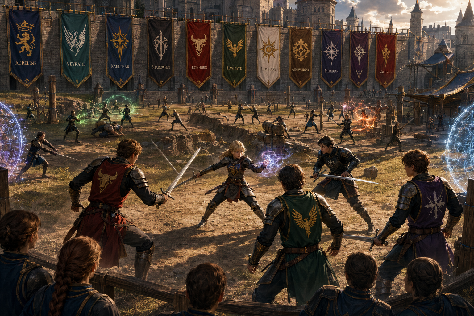 Cover art for Practical Combat Instructor: Ten Houses at War, a fantasy scenario on AI Dungeon