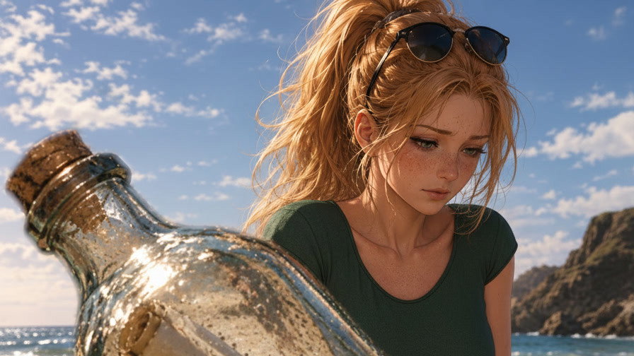 Cover art for A Message in a Bottle on AI Dungeon