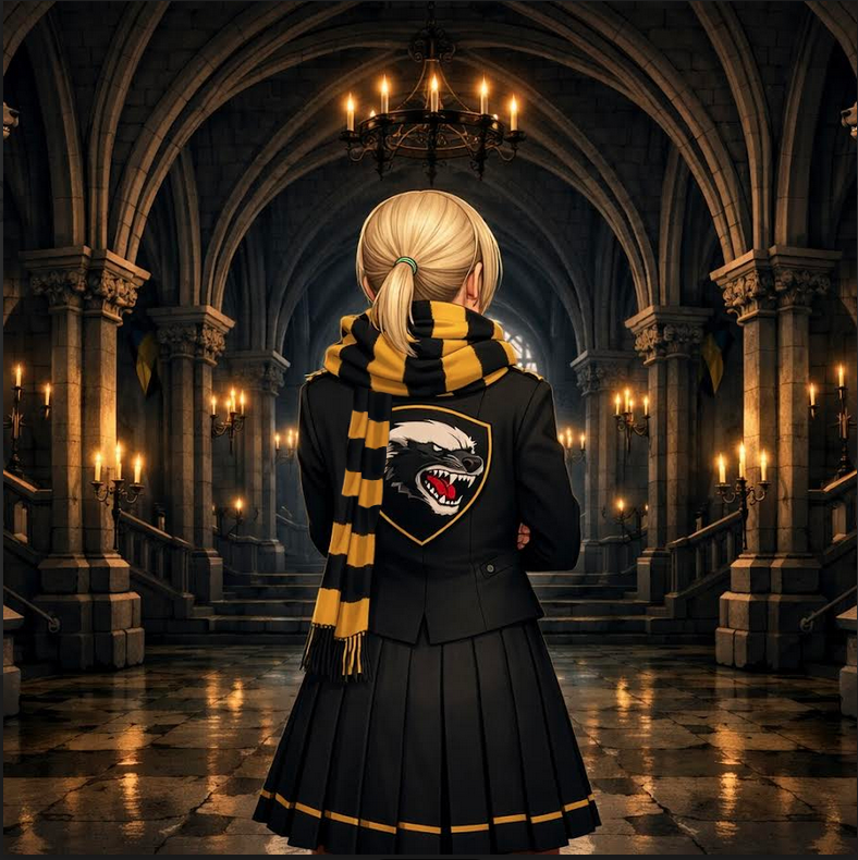Cover art for Hufflepuff: Death Eater, a hogwarts scenario on AI Dungeon