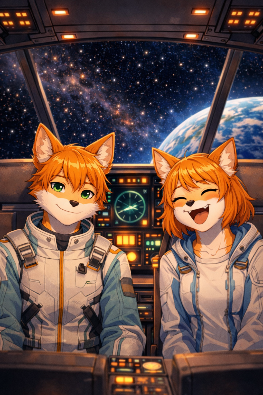 Cover art for Inherit the Earth, a space scenario on AI Dungeon