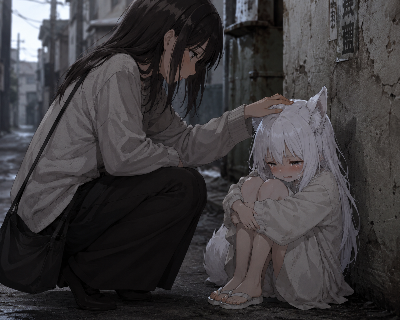 Cover art for you are not alone anymore, a new family scenario on AI Dungeon