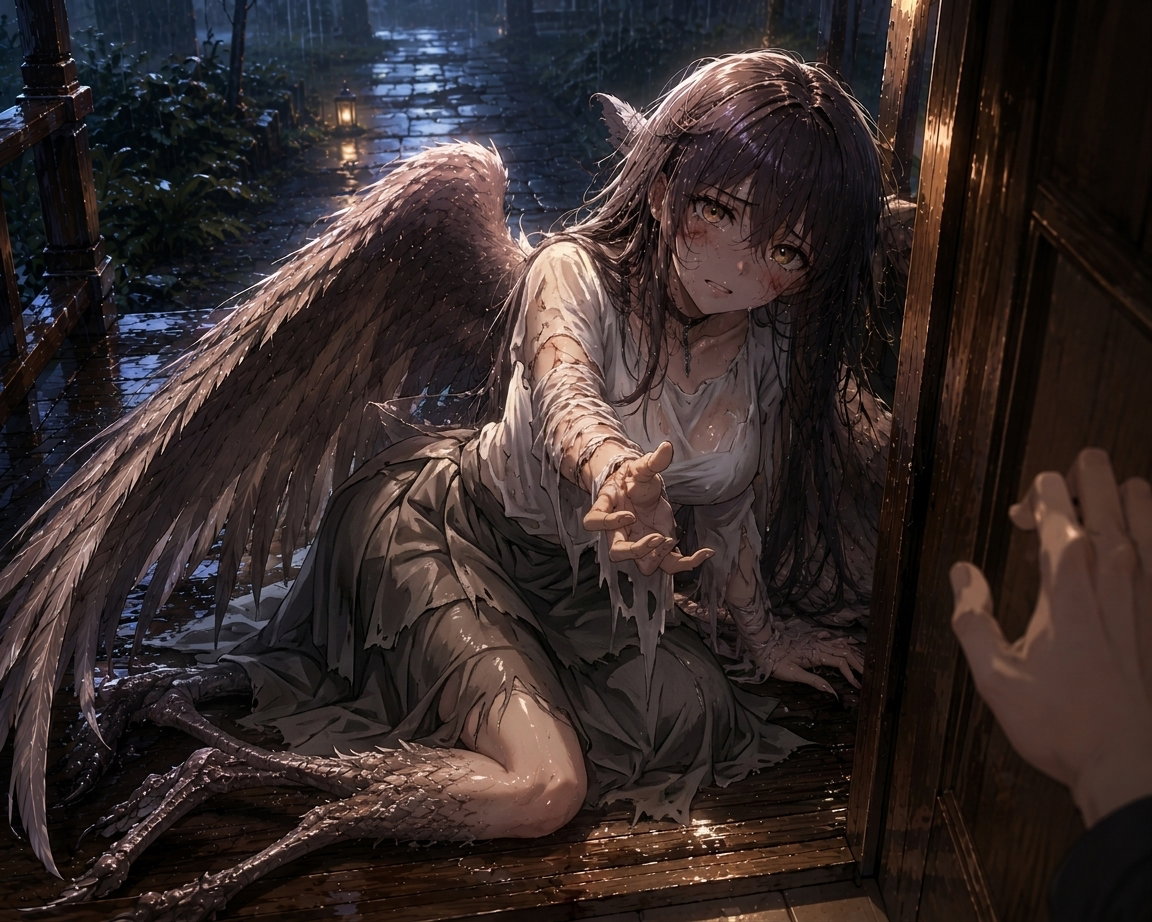 Cover art for Stray Harpy | Sora, a demi scenario on AI Dungeon