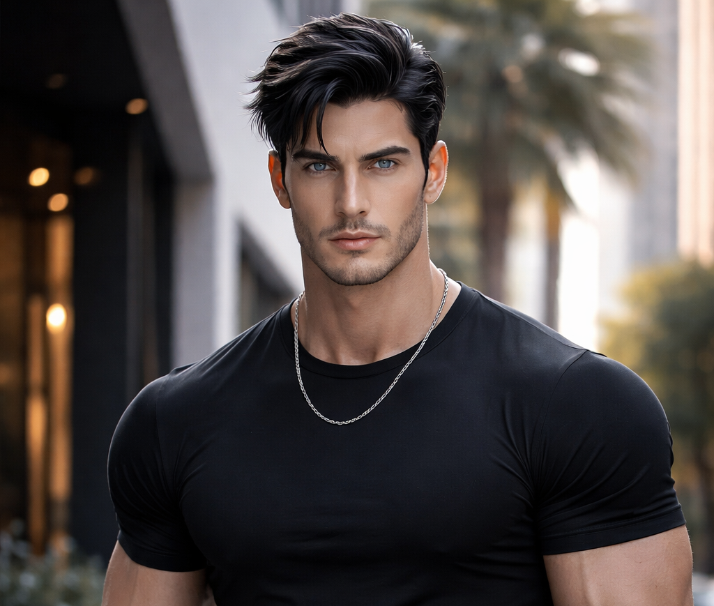 Cover art for Lucien Blackwell, a romance scenario on AI Dungeon