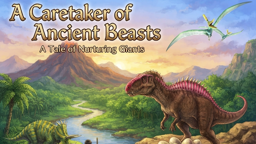 Cover art for Caretaker of Ancient Beasts, a dinosaurs scenario on AI Dungeon