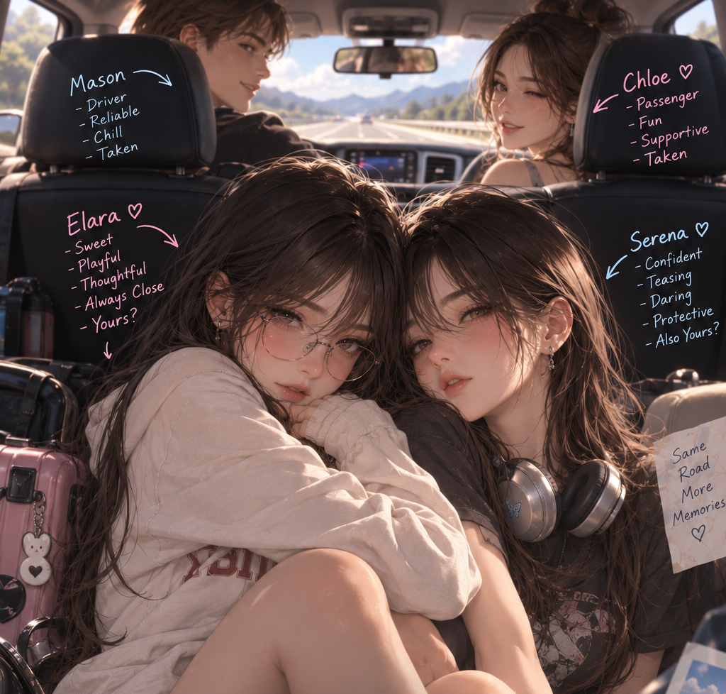 Cover art for One Lap, Two Rivals, a romance scenario on AI Dungeon