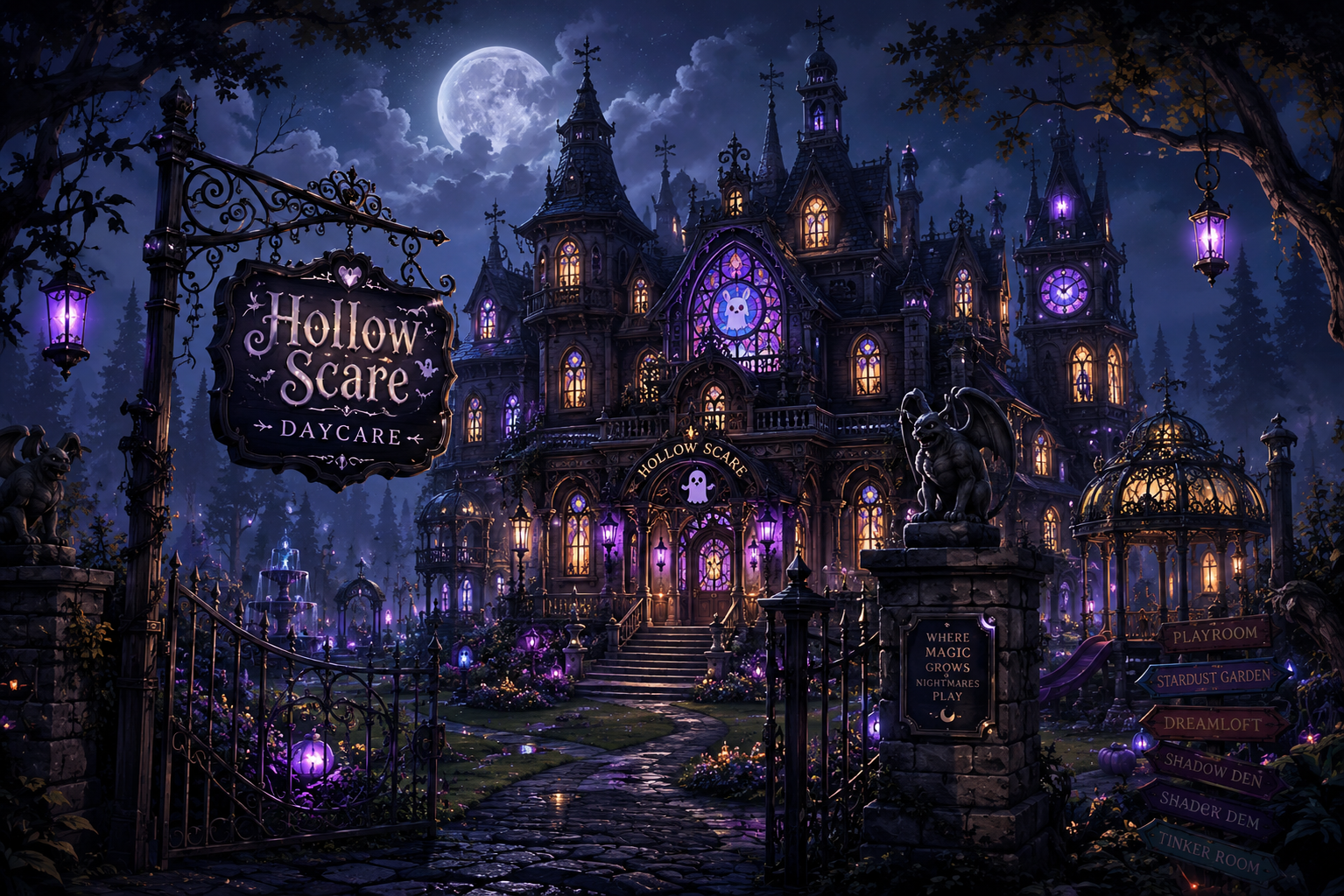 Cover art for Hollow Scare, a fantasy scenario on AI Dungeon
