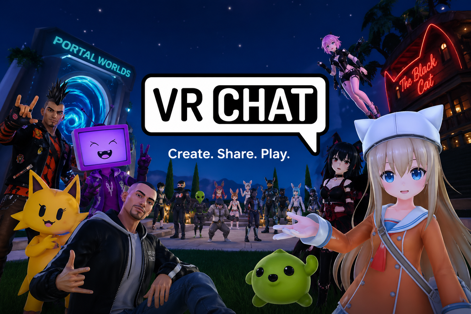 Cover art for VRchat, a fantasy scenario on AI Dungeon