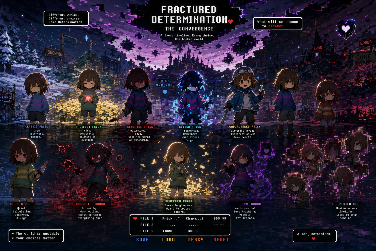 Cover art for Fractured Determination, a fantasy scenario on AI Dungeon