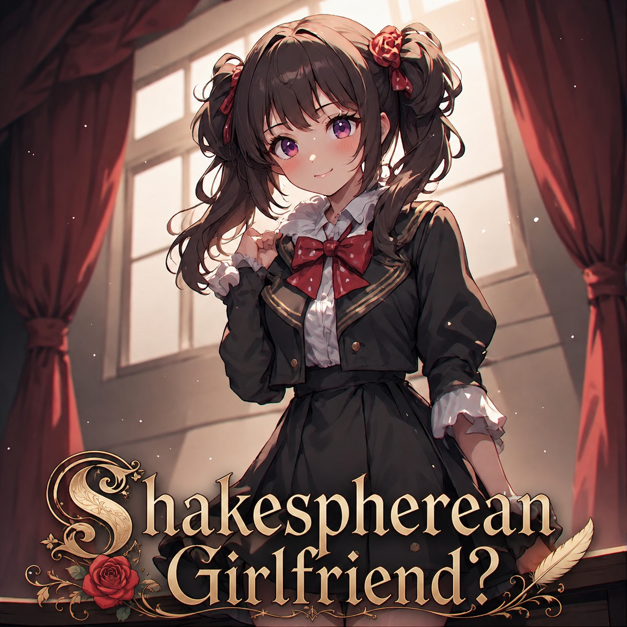 Cover art for Shakespearean Girlfriend?, a school scenario on AI Dungeon