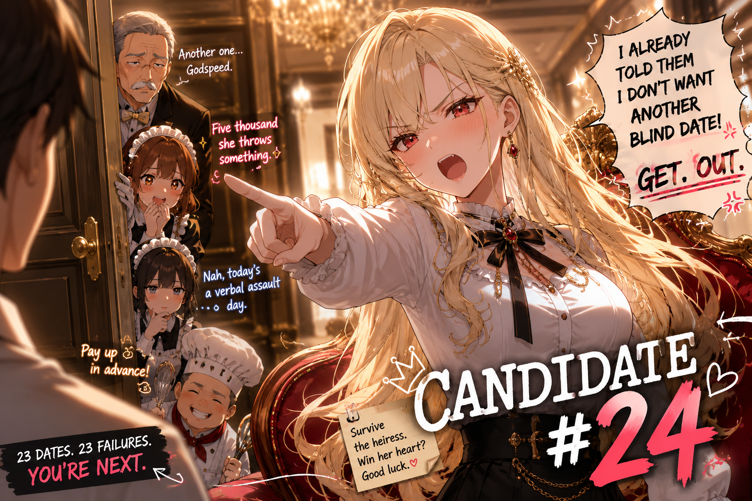 Cover art for Candidate #24 (Updated), a romance scenario on AI Dungeon