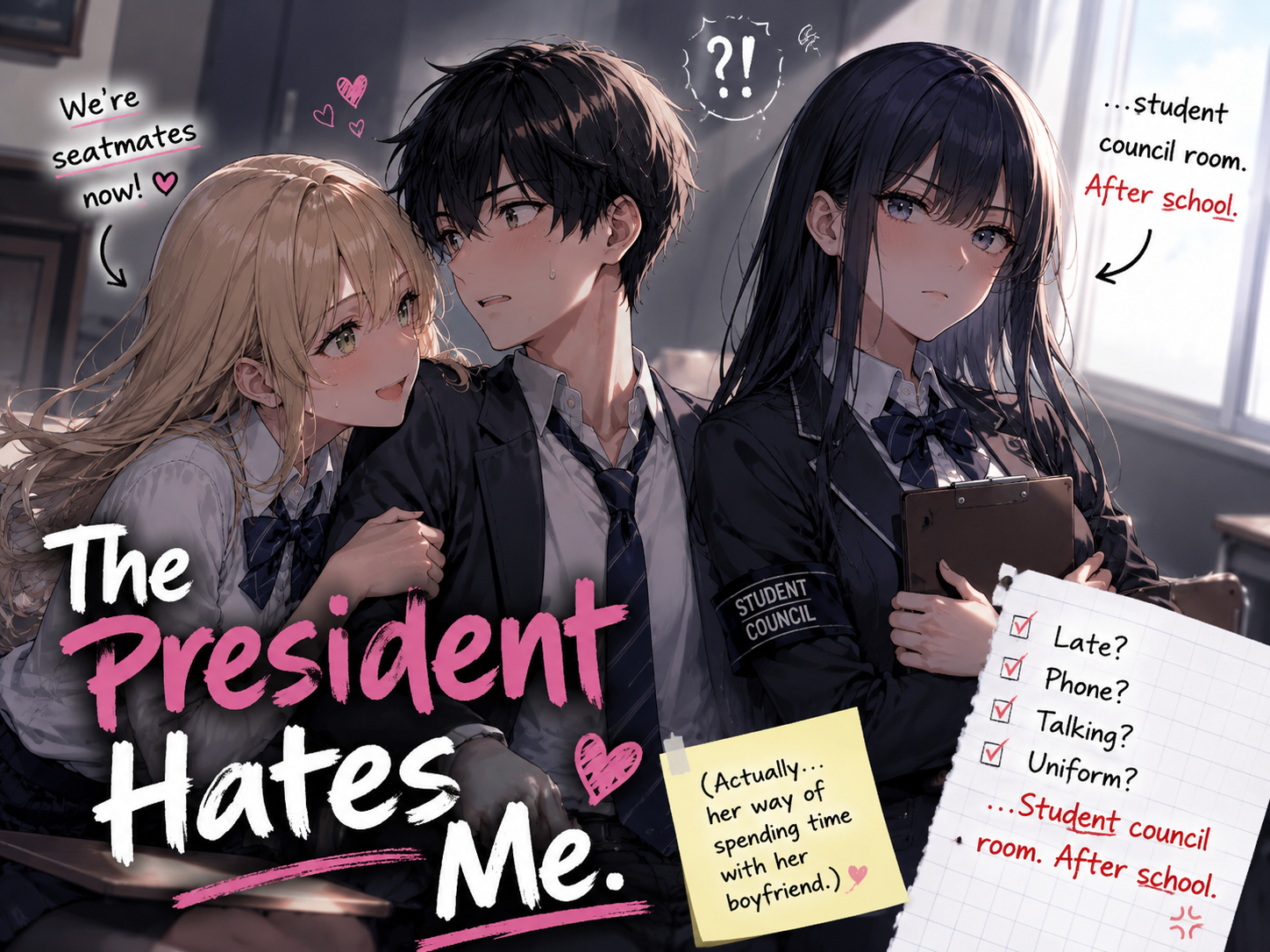 Cover art for The President Hates Me., a romance scenario on AI Dungeon