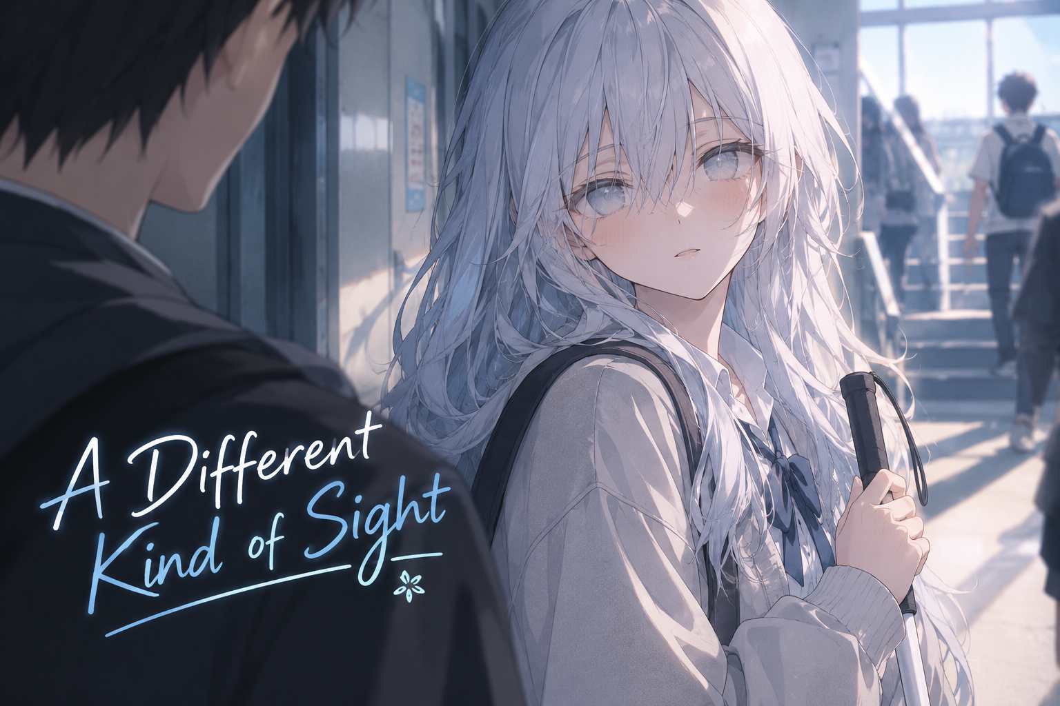 Cover art for A Different Kind of Sight, a romance scenario on AI Dungeon