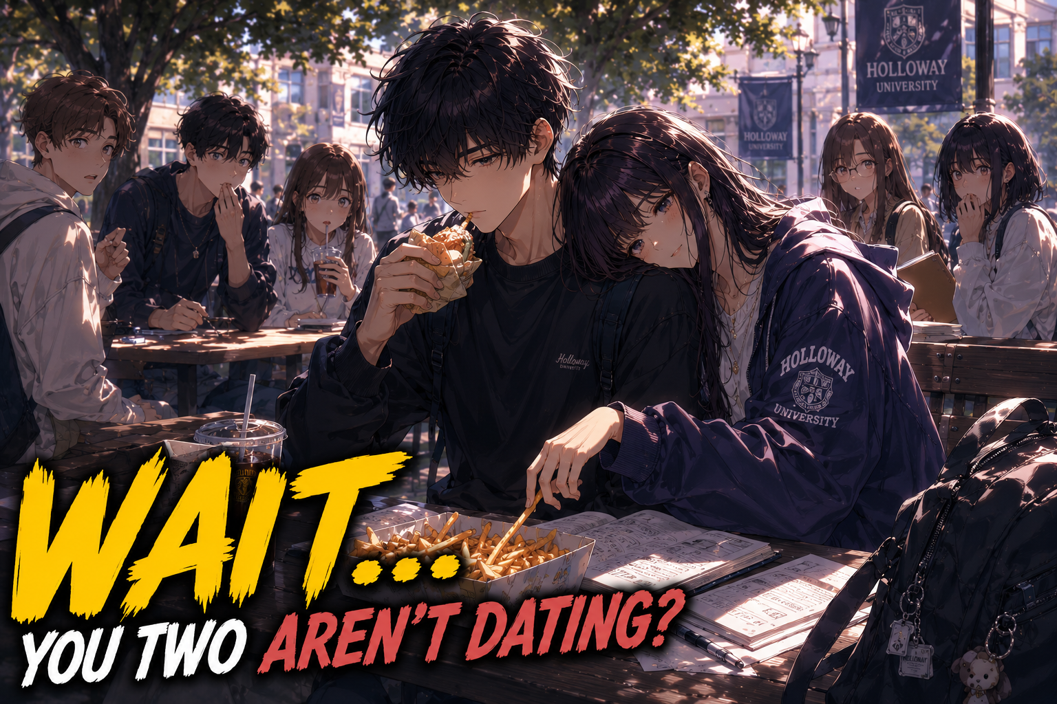 Cover art for Everyone Thought We Were Dating, a romance scenario on AI Dungeon