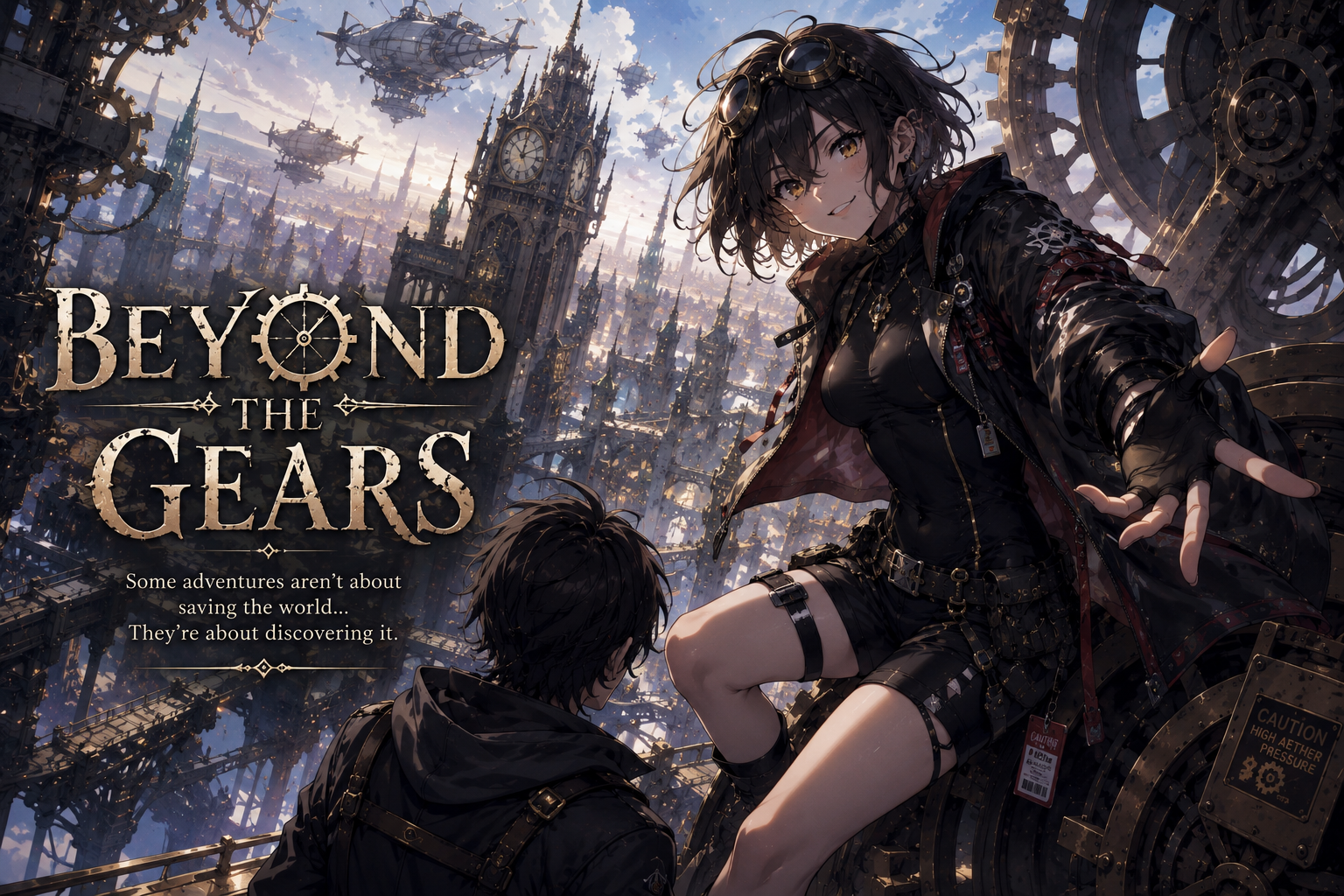 Cover art for Beyond the Gears, a steampunk scenario on AI Dungeon