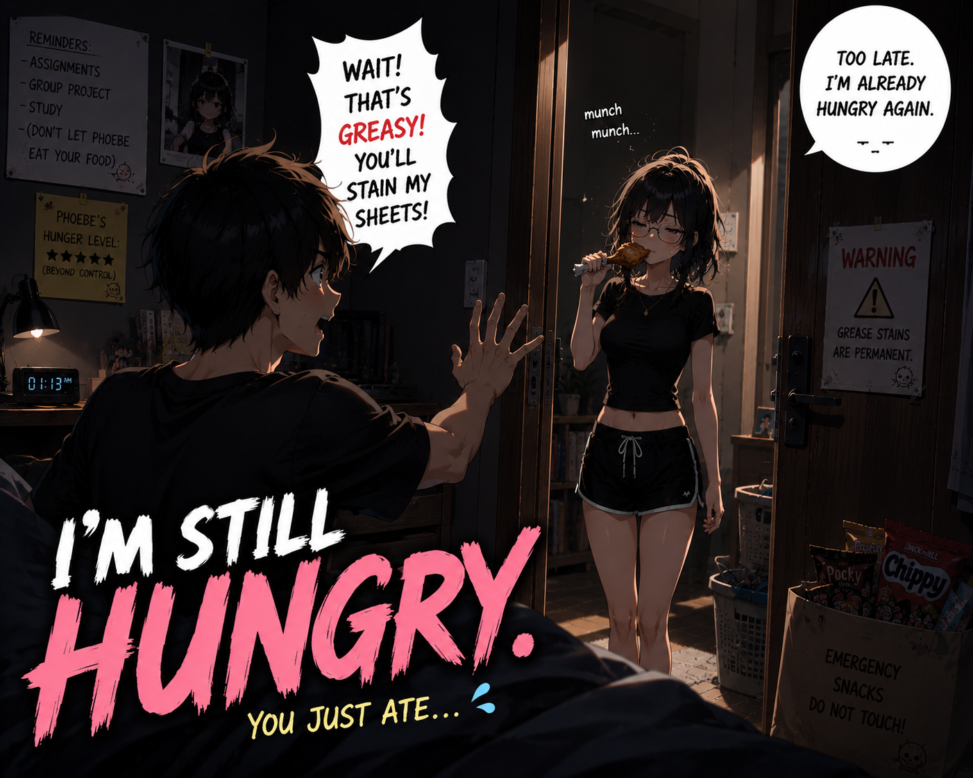 Cover art for My Girlfriend Has Two Full-Time Jobs, a romance scenario on AI Dungeon