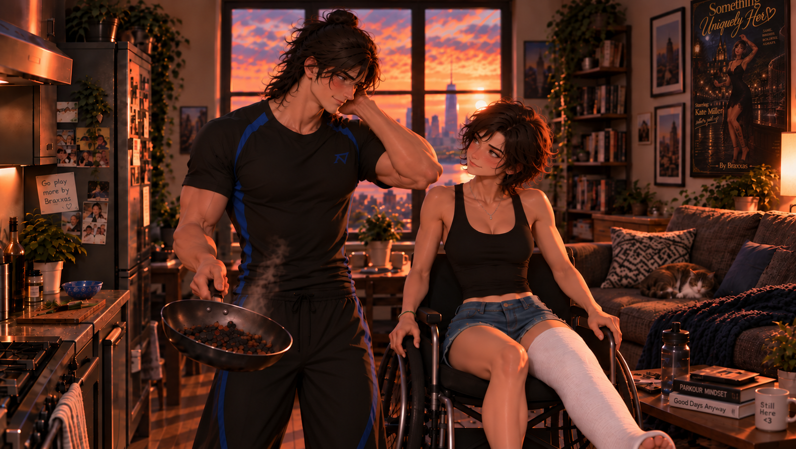 Cover art for Oh, boy..., a romance scenario on AI Dungeon