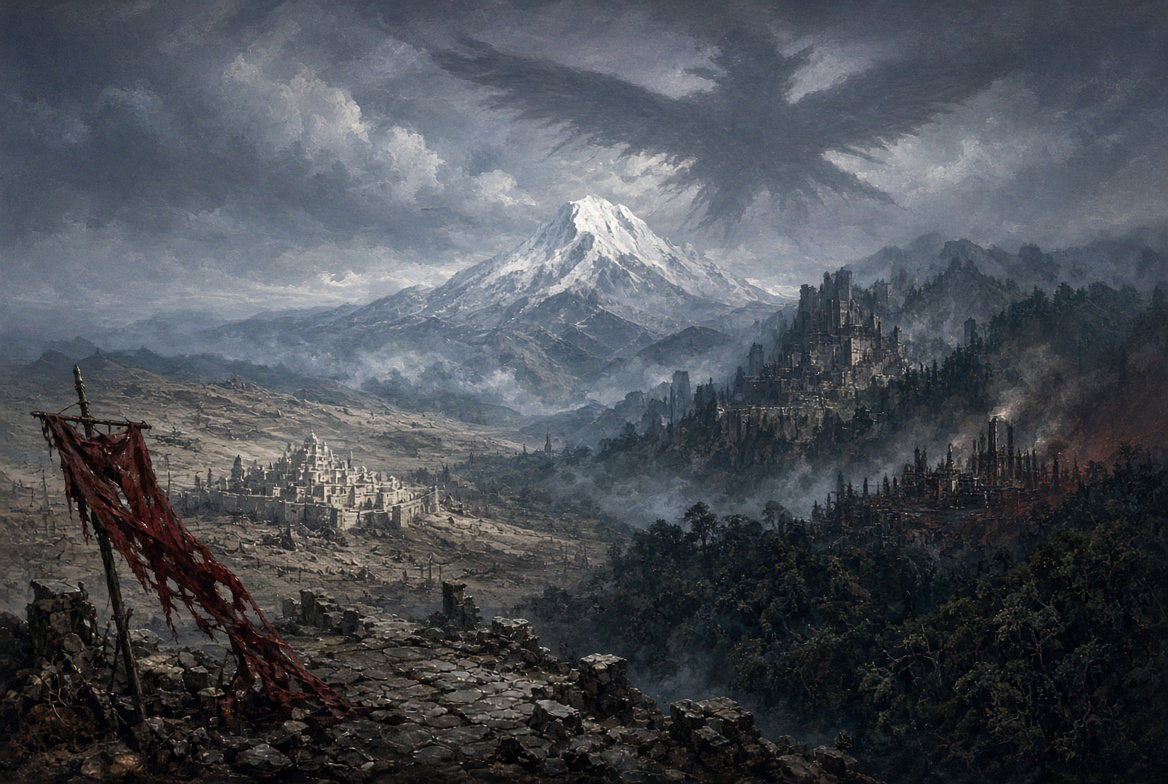 Cover art for Kedar / Voyage Port, a dark fantasy world on Voyage