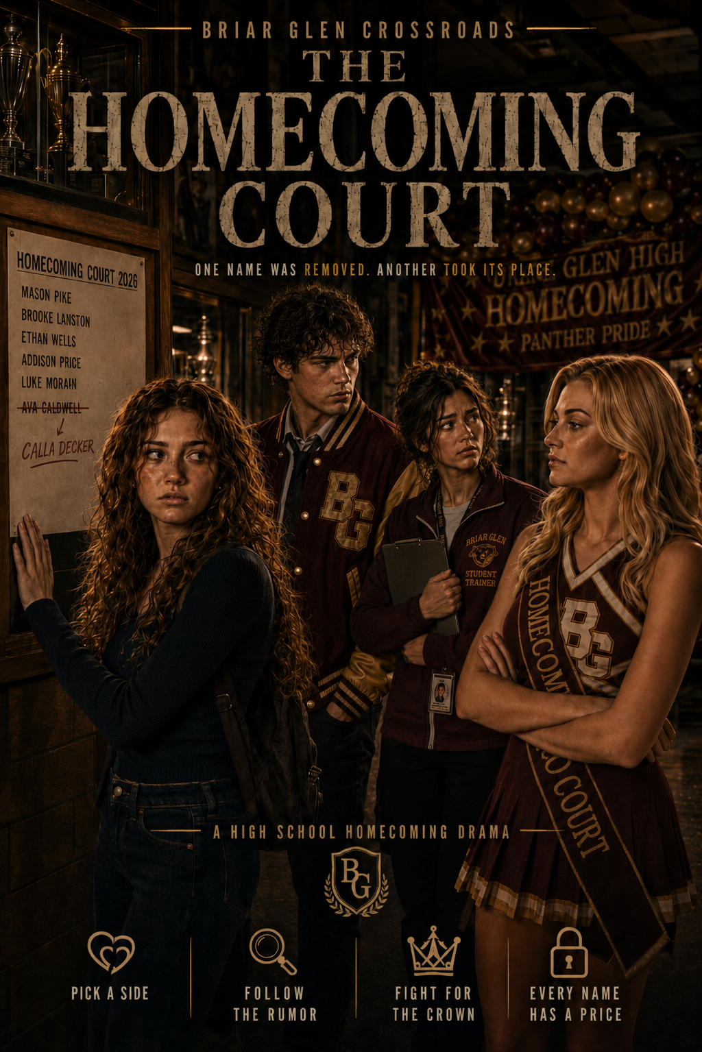 Cover art for The Homecoming Court, a home scenario on AI Dungeon