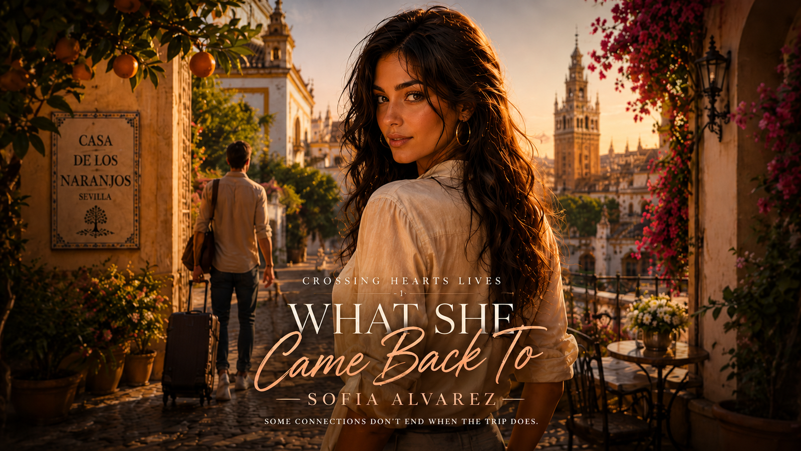 Cover art for What She Came Back To - Sofia Alvarez, a romance scenario on AI Dungeon