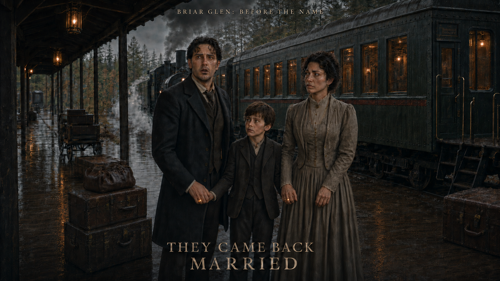 Cover art for They Came Back Married, a western scenario on AI Dungeon