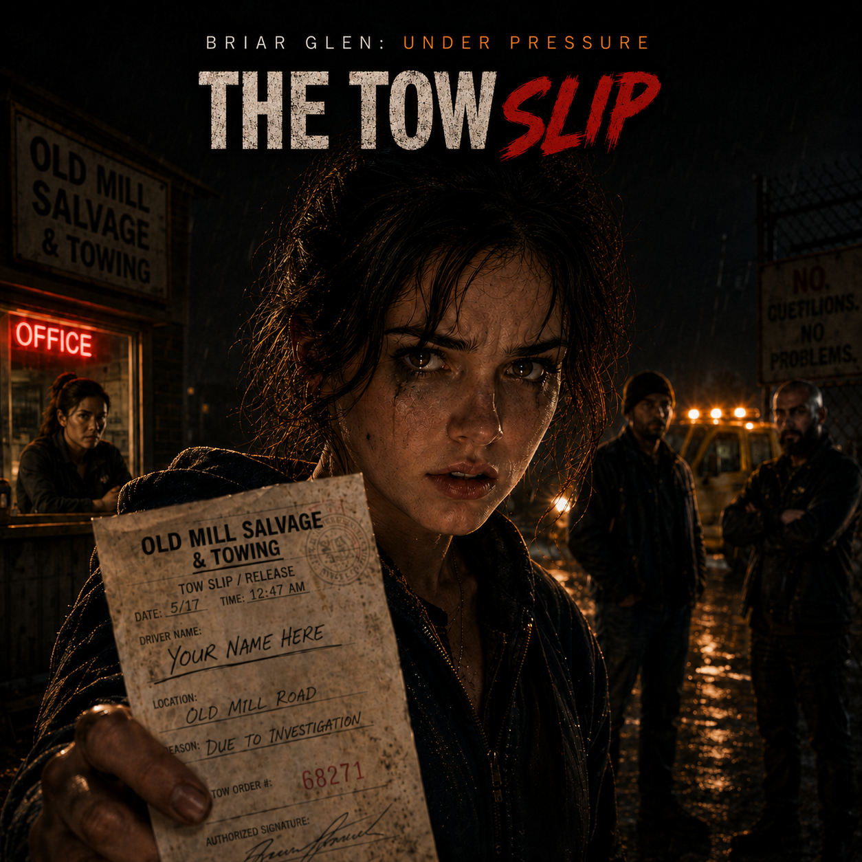 Cover art for The Tow Slip, a briar glen scenario on AI Dungeon