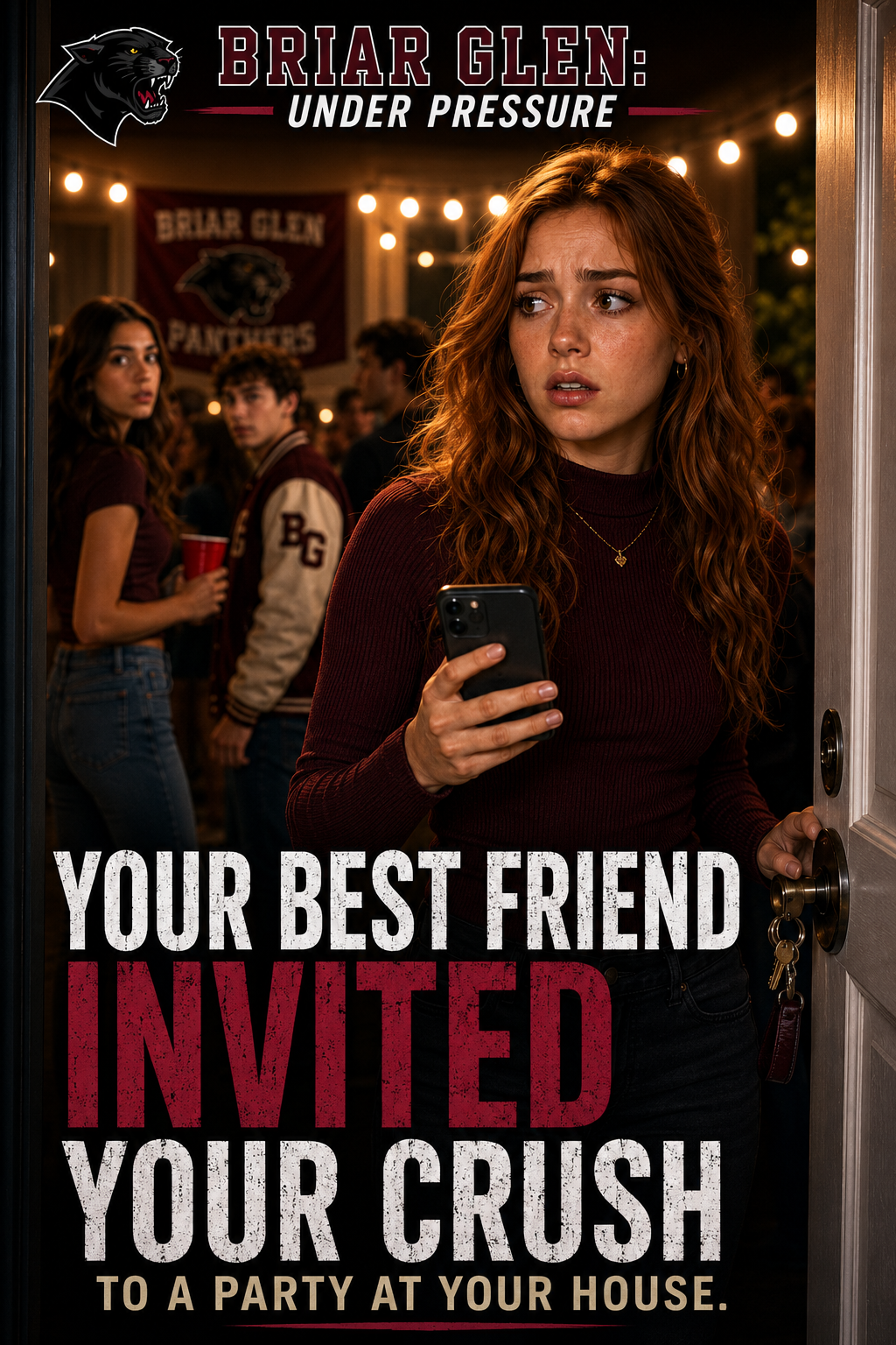 Cover art for Your Best Friend Invited Your Crush, a briar glen scenario on AI Dungeon