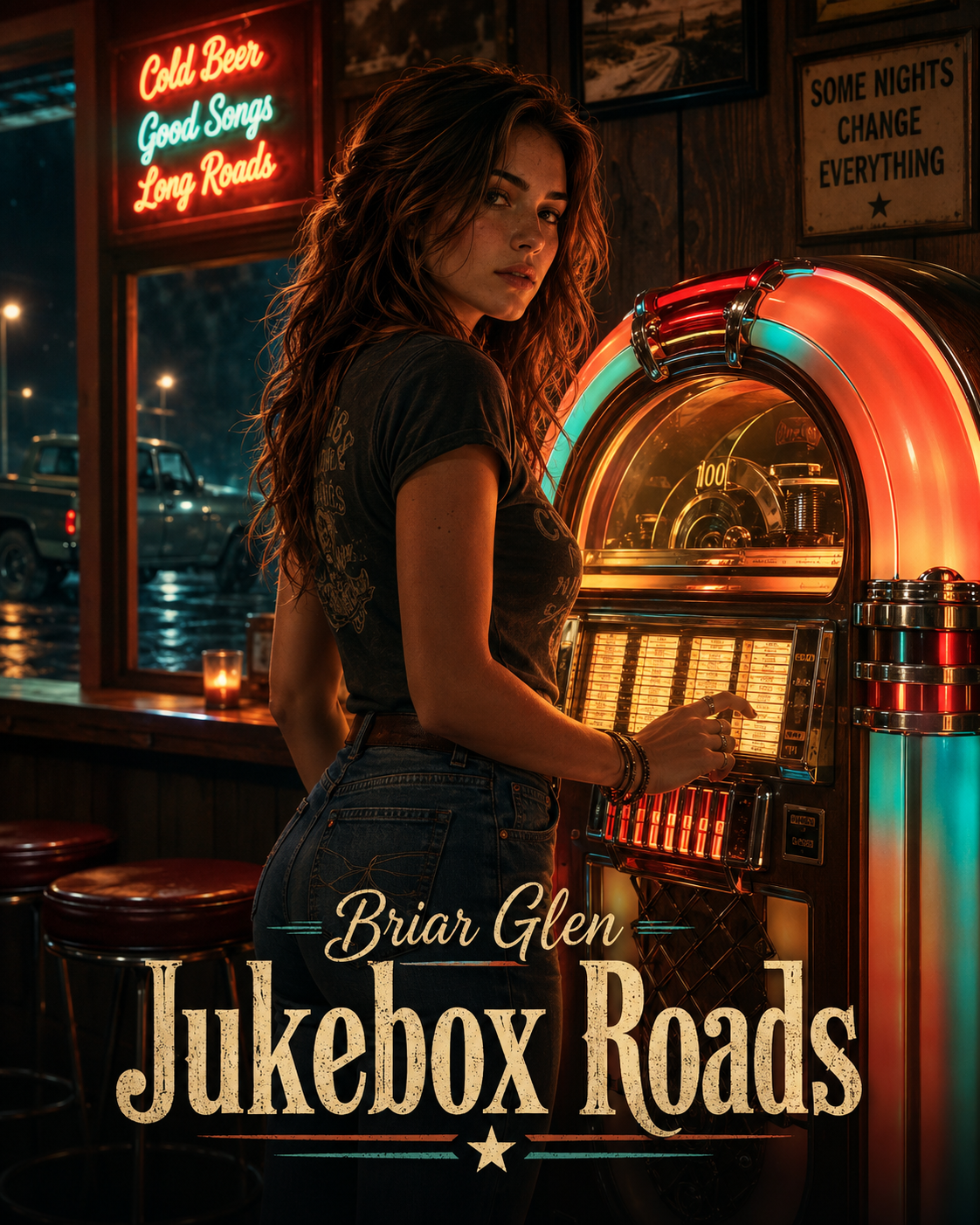 Cover art for Jukebox Roads - What's Your Country Song?, a briar glen scenario on AI Dungeon