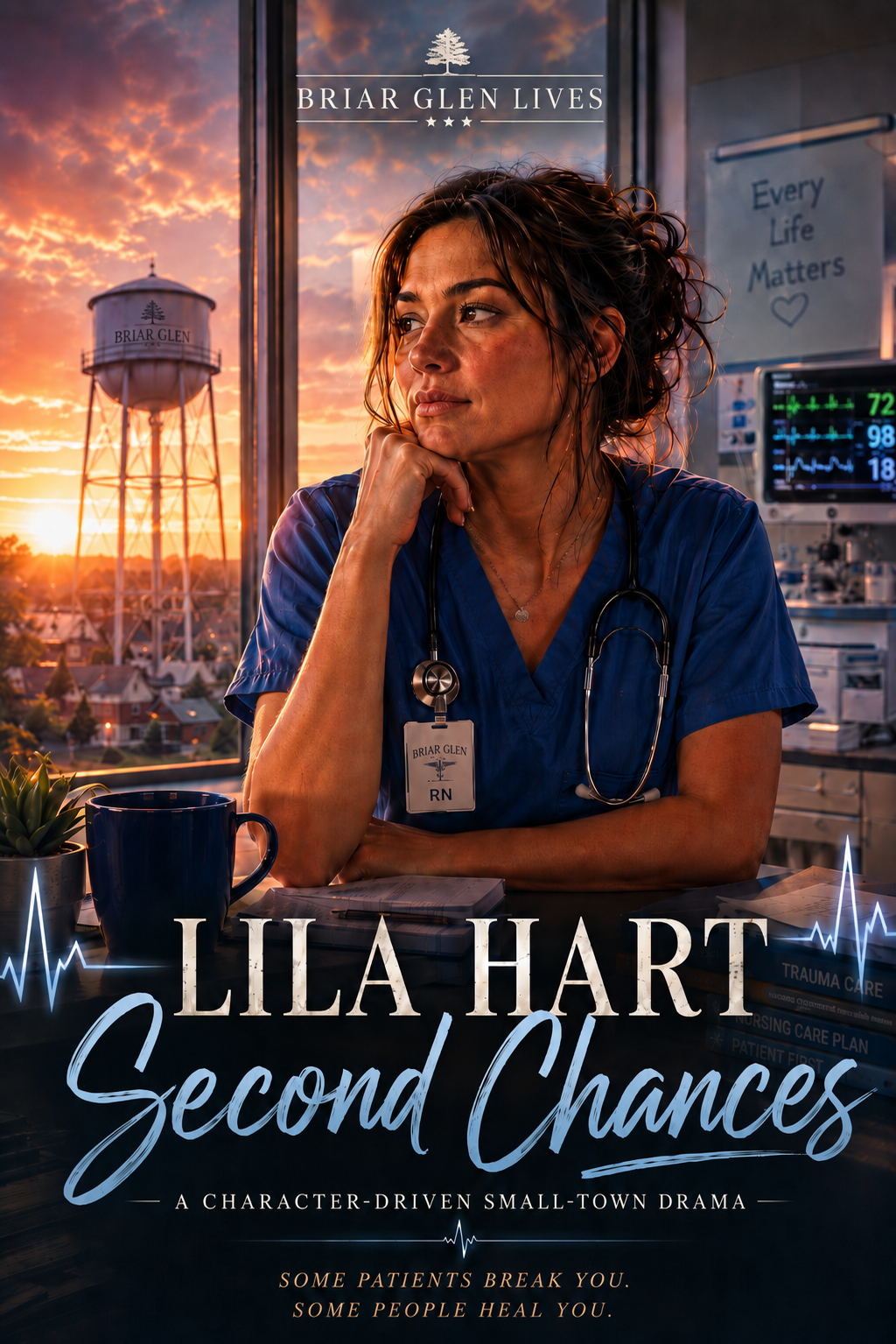 Cover art for Lila Hart - Second Chances, a small town scenario on AI Dungeon
