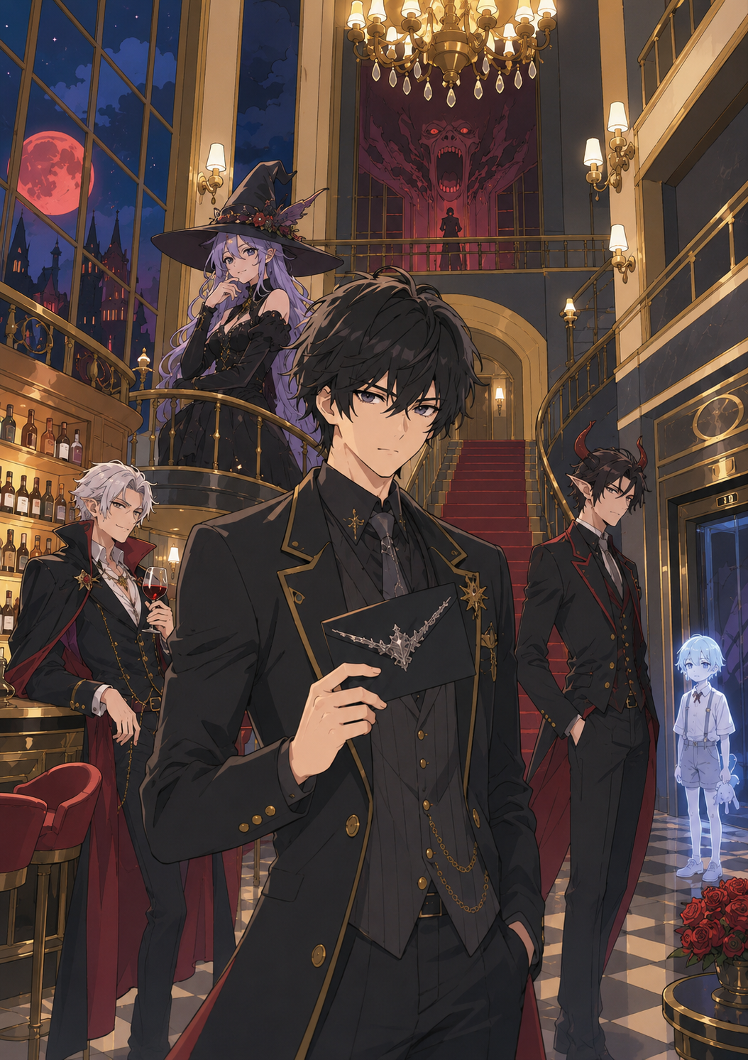Cover art for Monster Hotel, a monster scenario on AI Dungeon