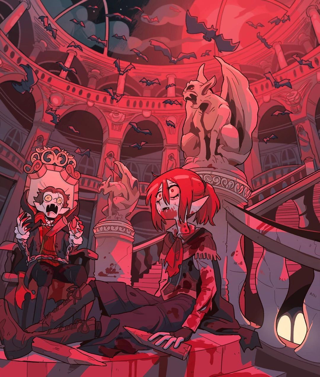 Cover art for The Crimson Manor on AI Dungeon