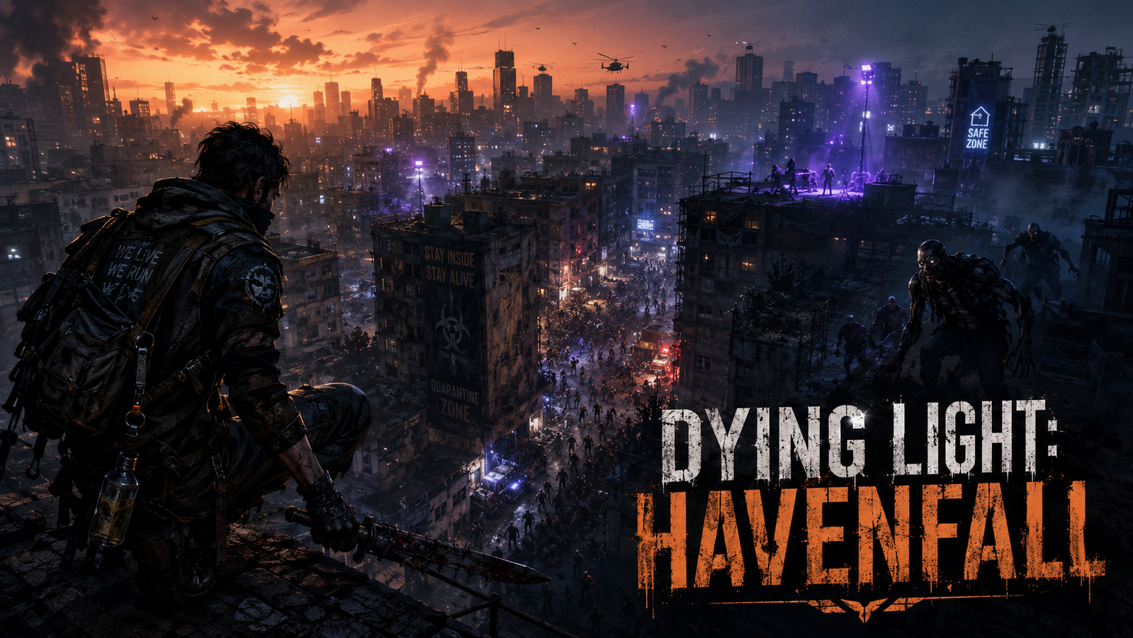 Cover art for DYING LIGHT: HAVENFALL, a zombie world on Voyage