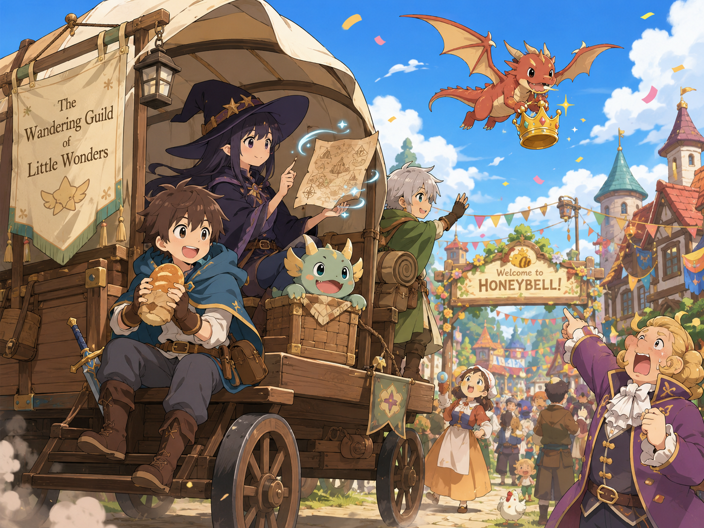 Cover art for The Wandering Guild of Little Wonders, a chill world on Voyage