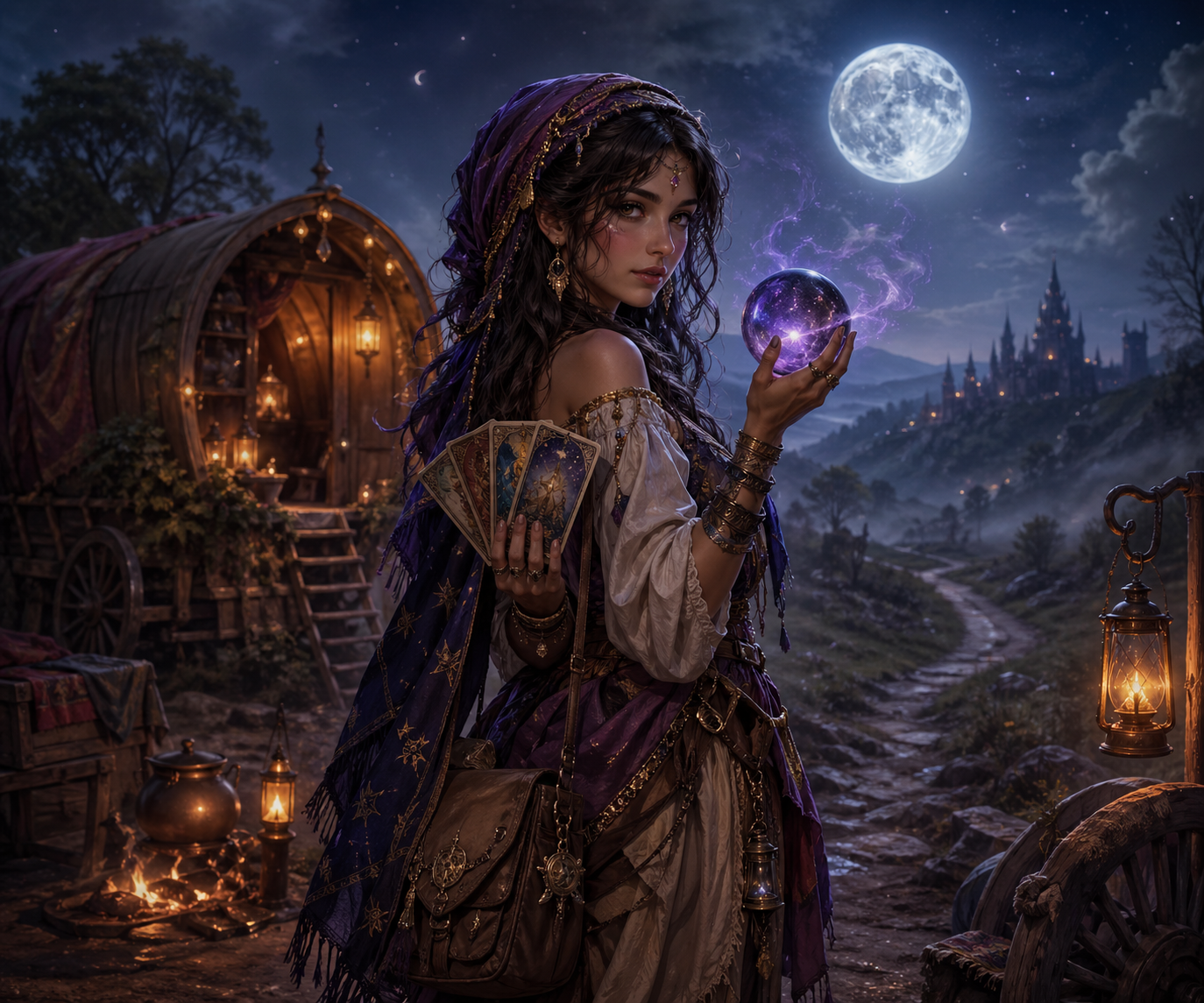 Cover art for Traveling Fortune Teller, a magic scenario on AI Dungeon