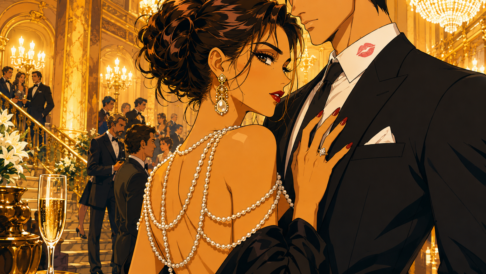 Cover art for Diamonds, Lies & Pretty Eyes, a hottie scenario on AI Dungeon