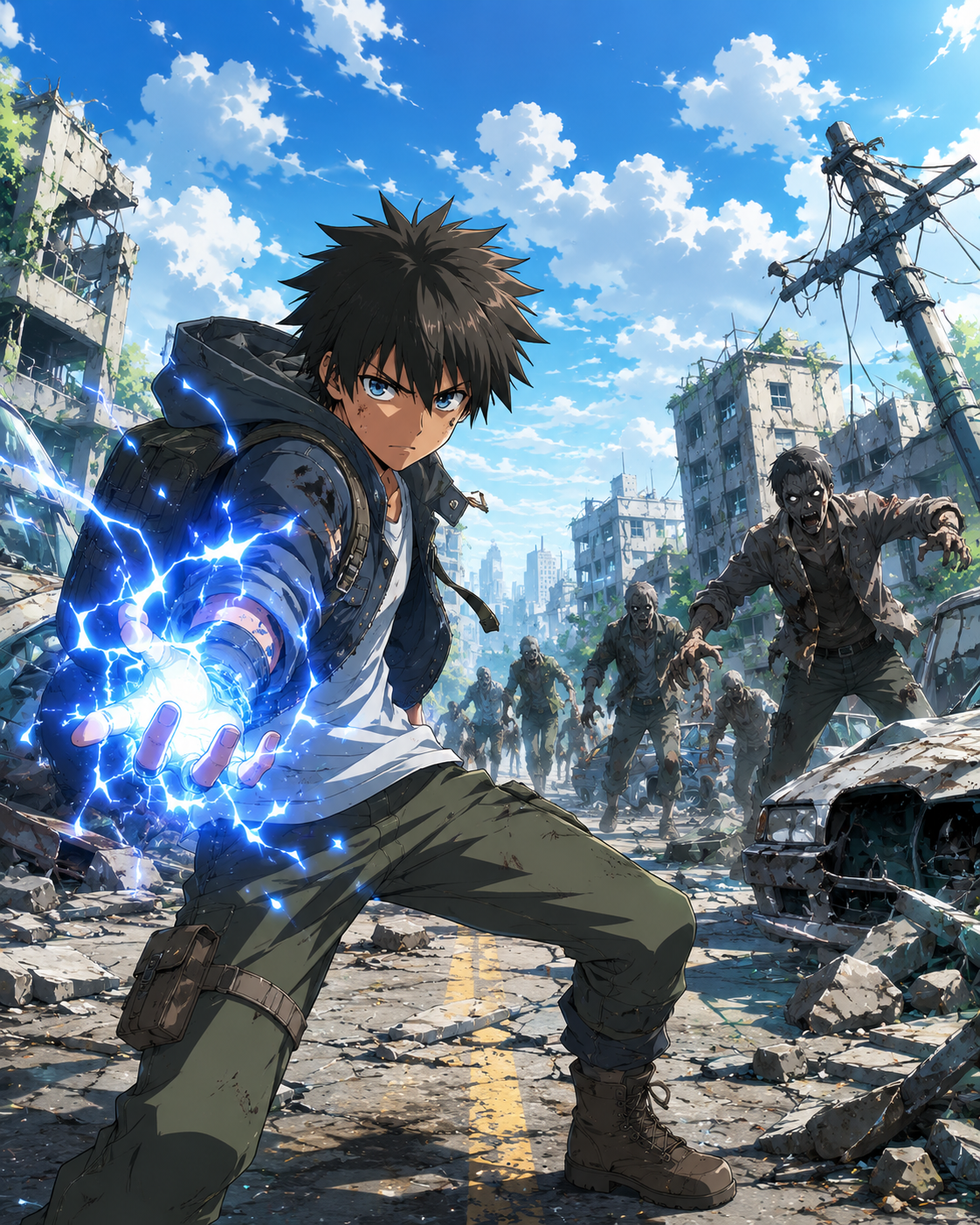Cover art for The Gifted vs. Zombies, a zombies scenario on AI Dungeon