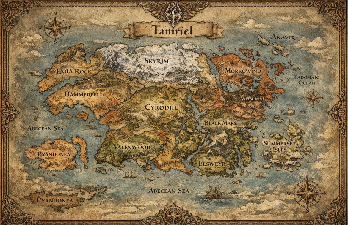 Cover art for (ISđ) Tamriel-Themed Adventure đ, a fantasy scenario on AI Dungeon