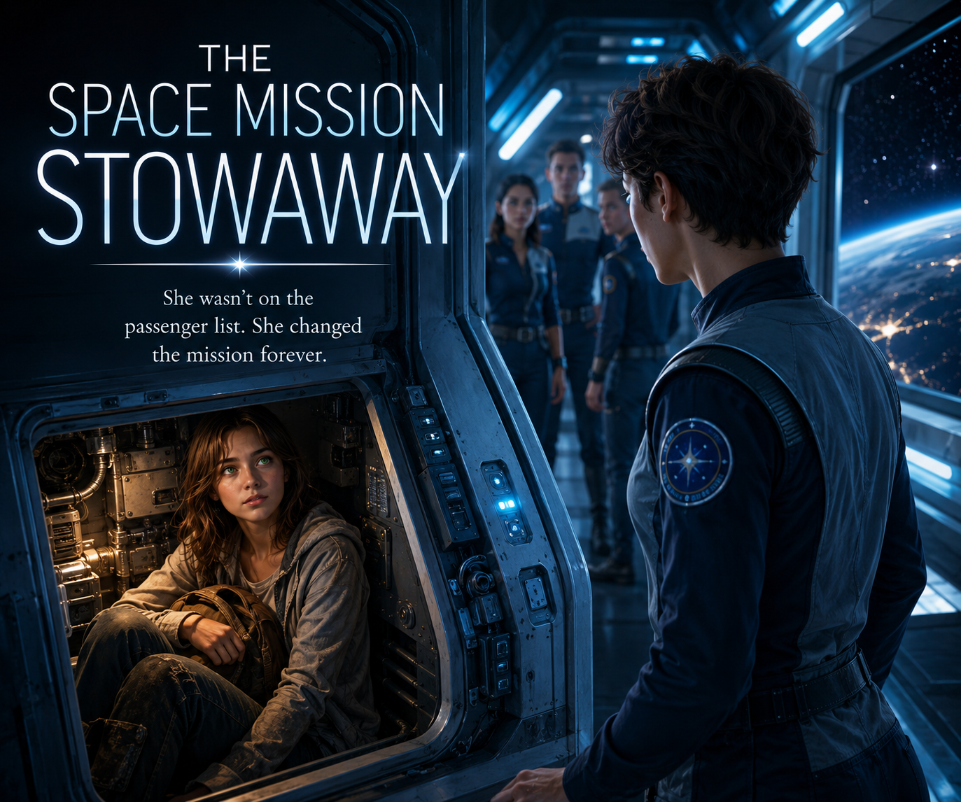 Cover art for The Space Mission Stowaway, an inner self scenario on AI Dungeon