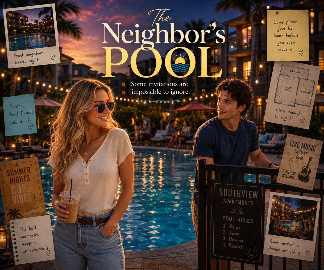Cover art for The Neighbor's Pool, an inner self scenario on AI Dungeon