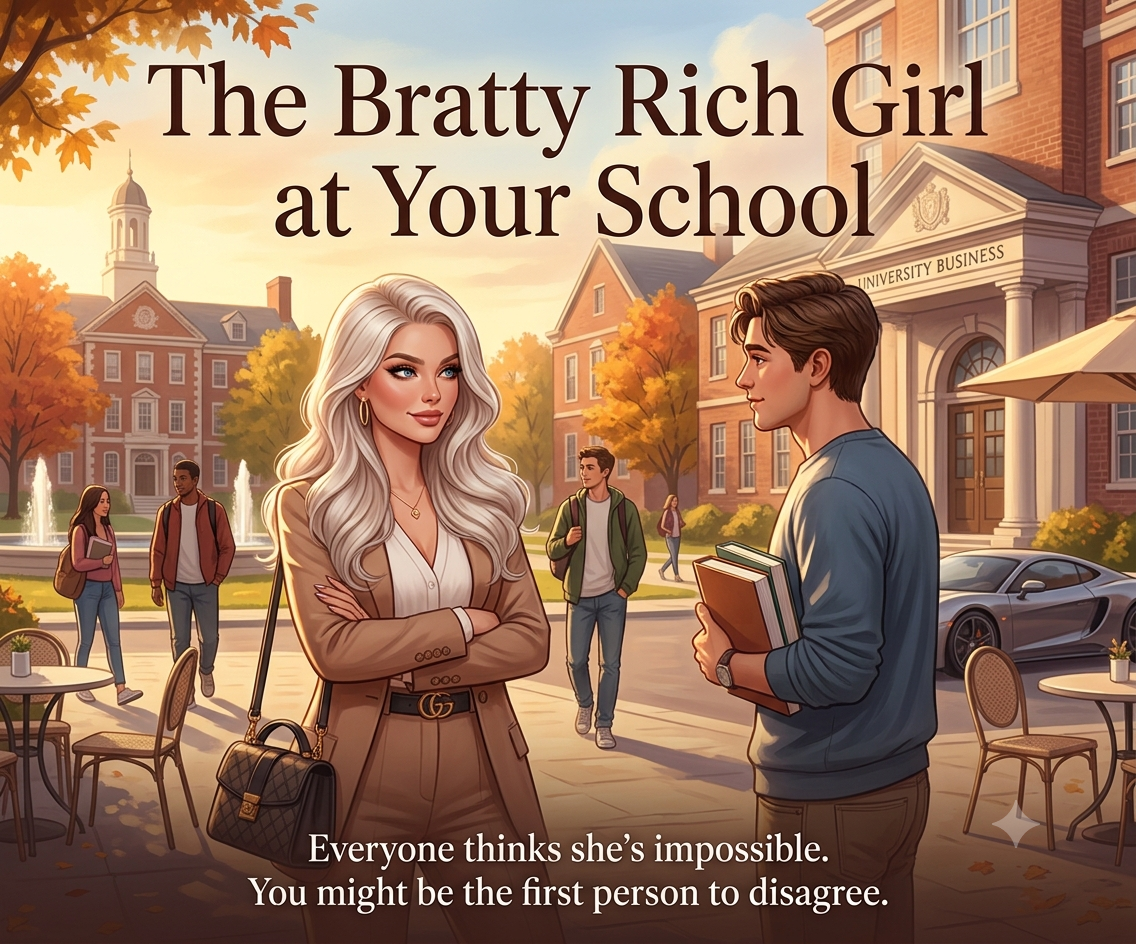Cover art for The Bratty Rich Girl at Your School, an inner self scenario on AI Dungeon