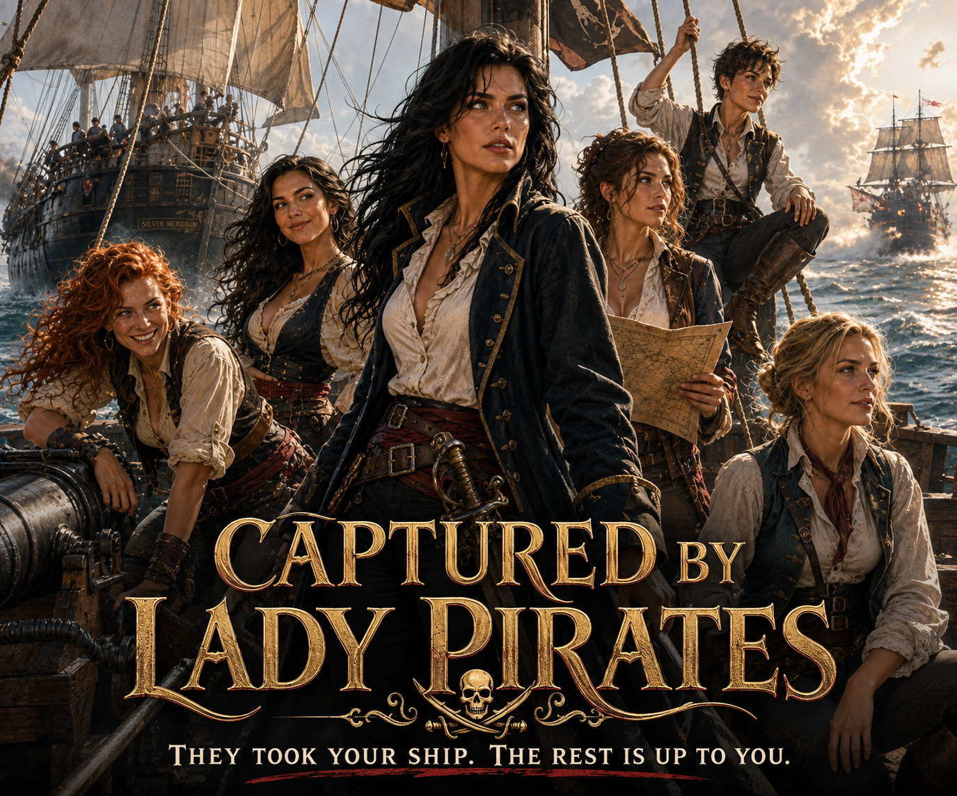 Cover art for Captured by Lady Pirates, an inner self scenario on AI Dungeon