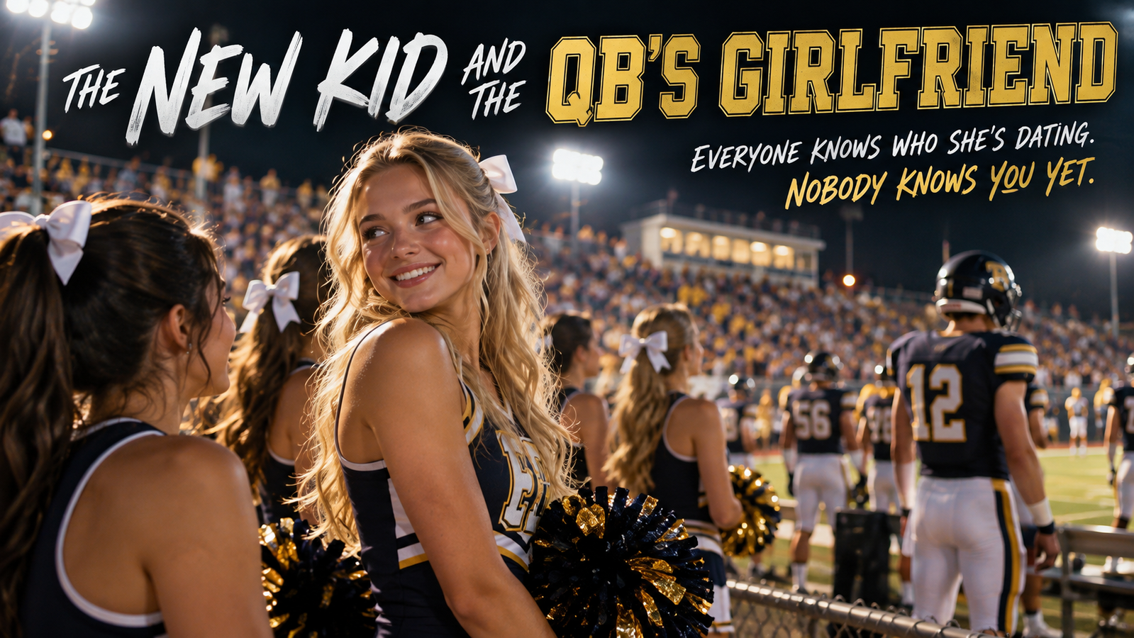 Cover art for The New Kid and the QB's Girlfriend , an inner self scenario on AI Dungeon