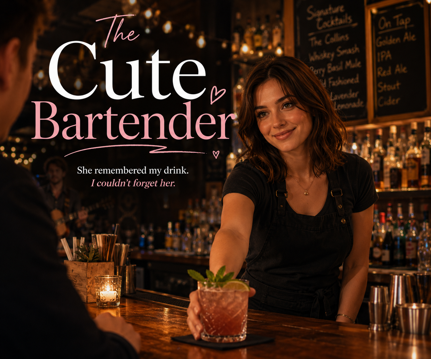 Cover art for The Cute Bartender, an inner self scenario on AI Dungeon