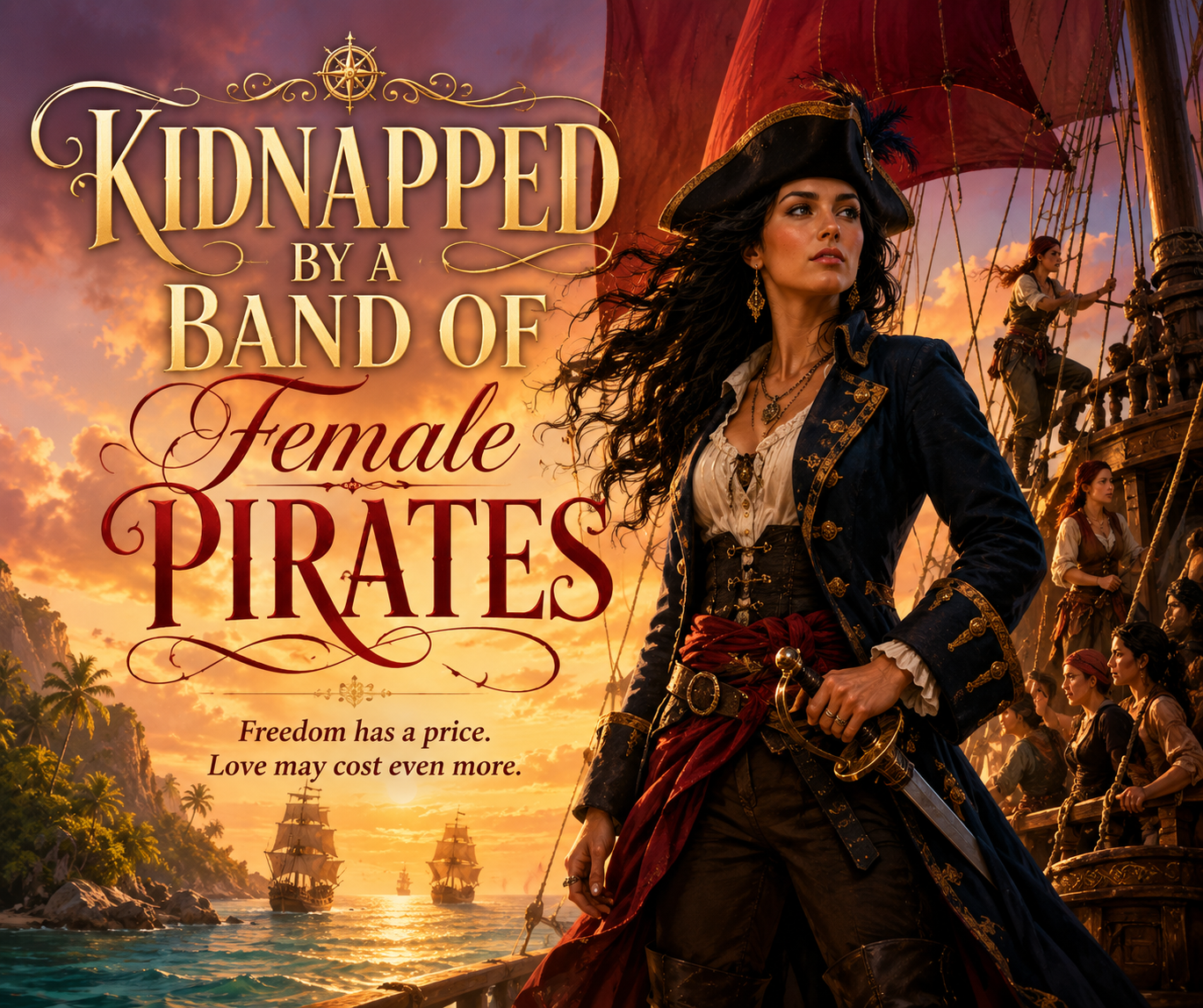 Cover art for Kidnapped by a Band of Female Pirates, an inner self scenario on AI Dungeon