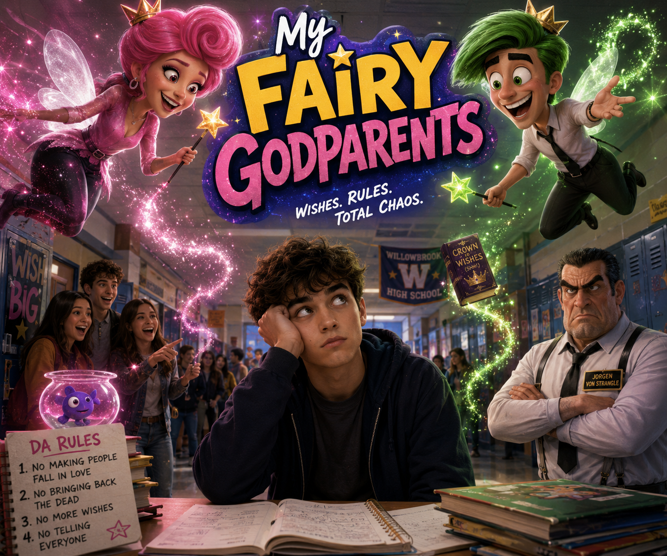 Cover art for My Fairy Godparents, an inner self scenario on AI Dungeon